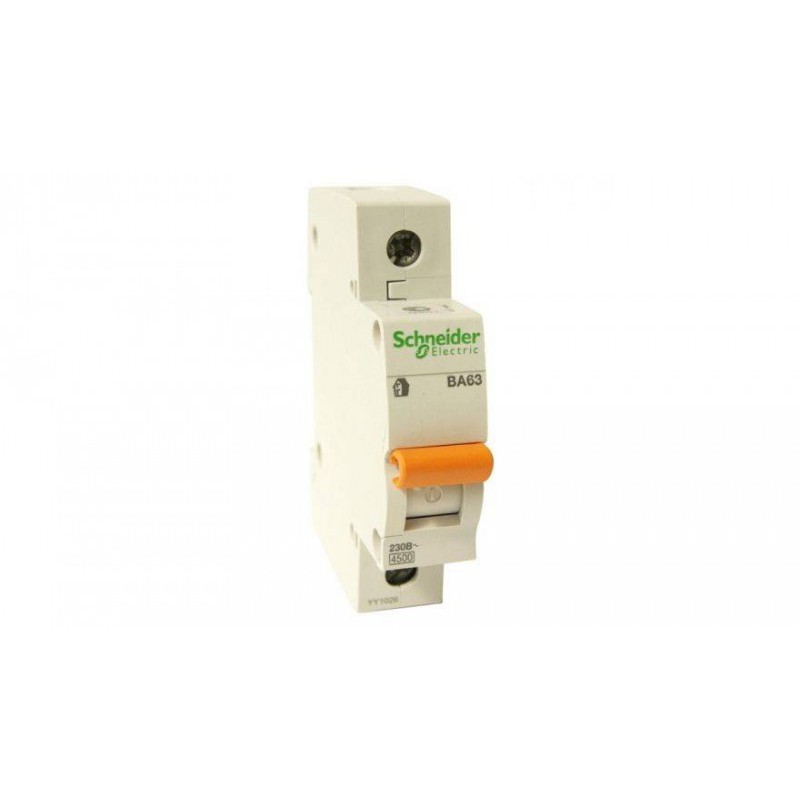 Автоматический выключатель Schneider Electric Домовой ВА63 11209 C 1P 63A Автоматический выключатель Schneider Electric Домовой ВА63 11209 C 1P 63A
