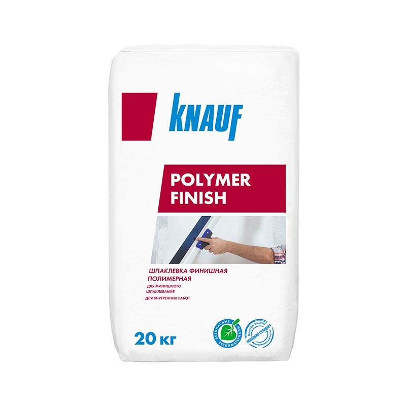 Шпаклевка финишная полимерная Knauf Polymer Finish, 20 кг Шпаклевка финишная полимерная Knauf Polymer Finish, 20 кг