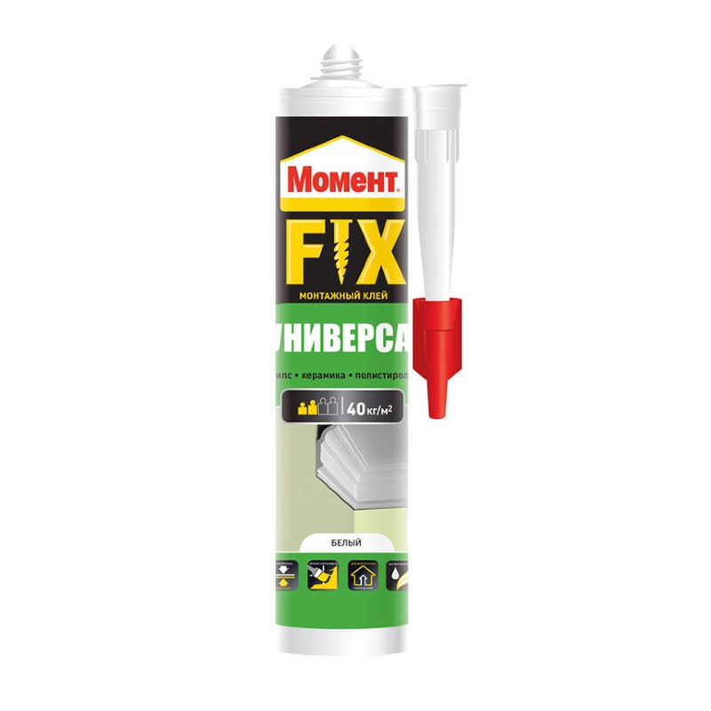 Клей монтажный Момент FIX Универсал (380 г) Клей монтажный Момент FIX Универсал (380 г)