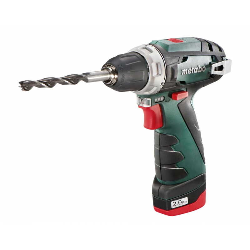 Аккумуляторная дрель-шуруповерт Metabo PowerMaxx BS 12 В, 2х2 Ач, Li-Ion, LC40, патрон, кейс 600080500 Аккумуляторная дрель-шуруповерт Metabo PowerMaxx BS 12 В, 2х2 Ач, Li-Ion, LC40, патрон, кейс 600080500