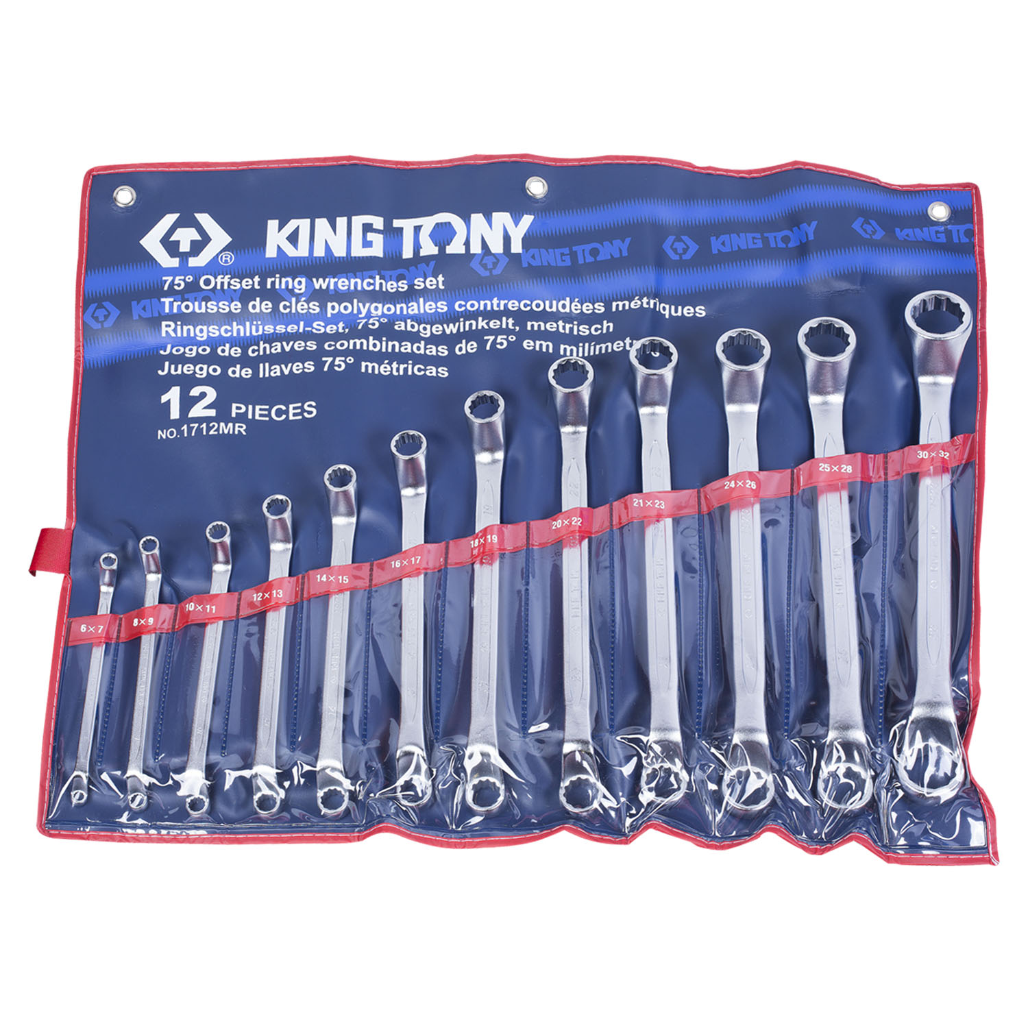 KING TONY Набор накидных ключей, 6-32 мм, 12 предметов KING TONY Набор накидных ключей, 6-32 мм, 12 предметов