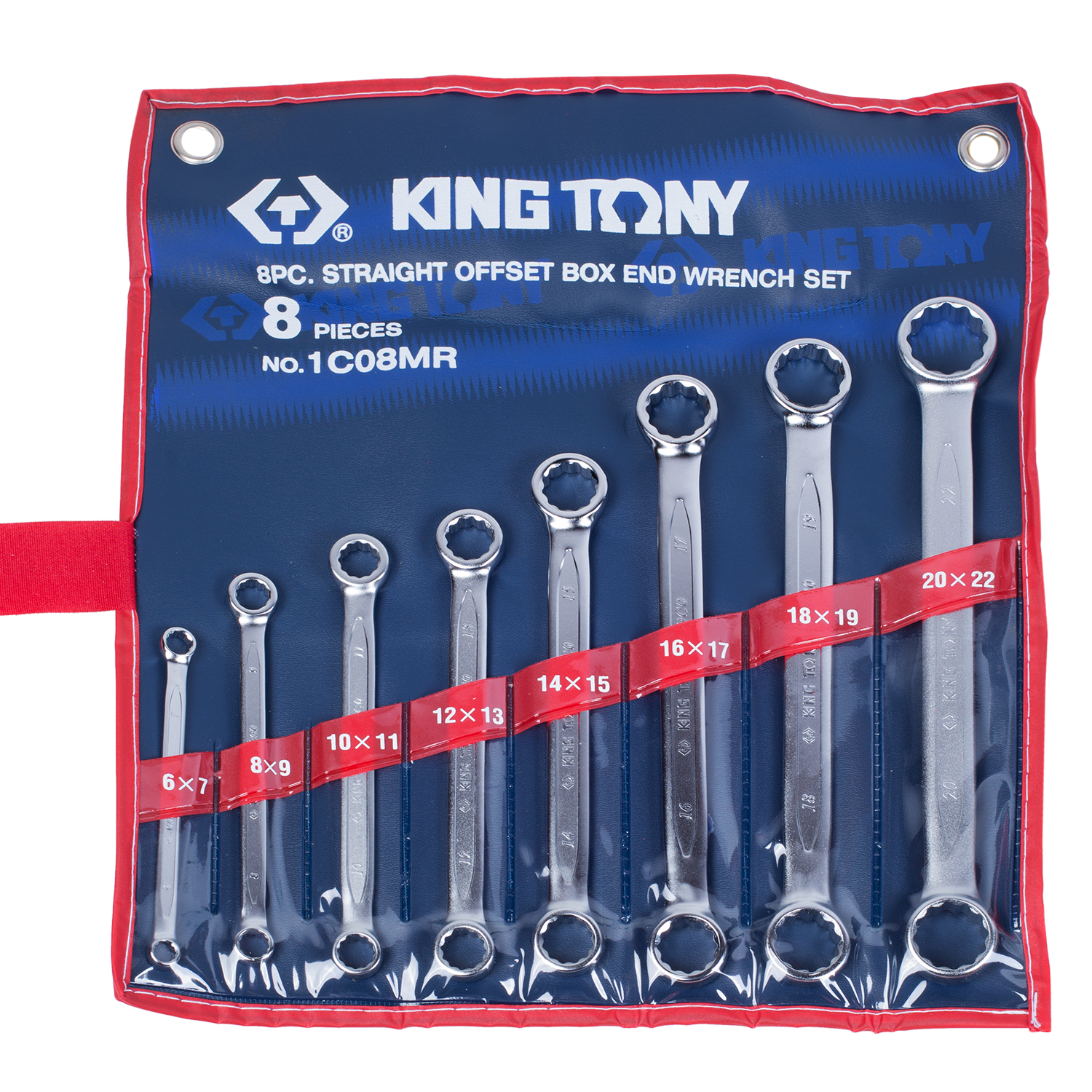 KING TONY Набор накидных ключей, 6-22 мм 8 предметов KING TONY Набор накидных ключей, 6-22 мм 8 предметов