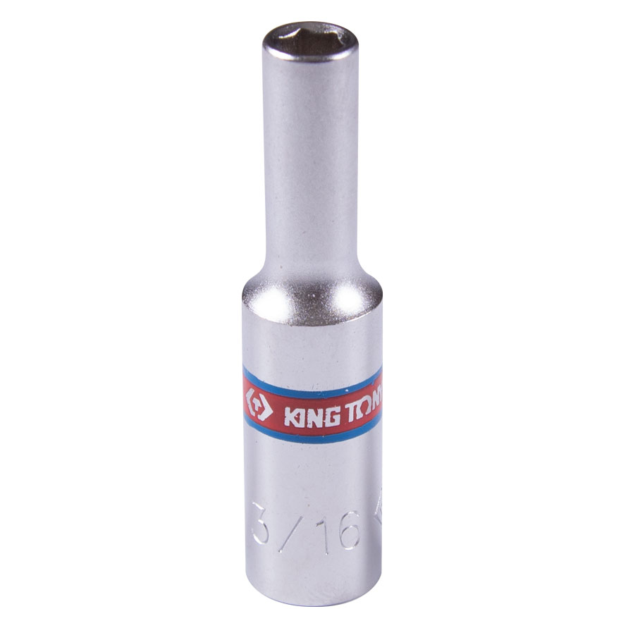 KING TONY Головка торцевая глубокая шестигранная 1/4 KING TONY Головка торцевая глубокая шестигранная 1/4