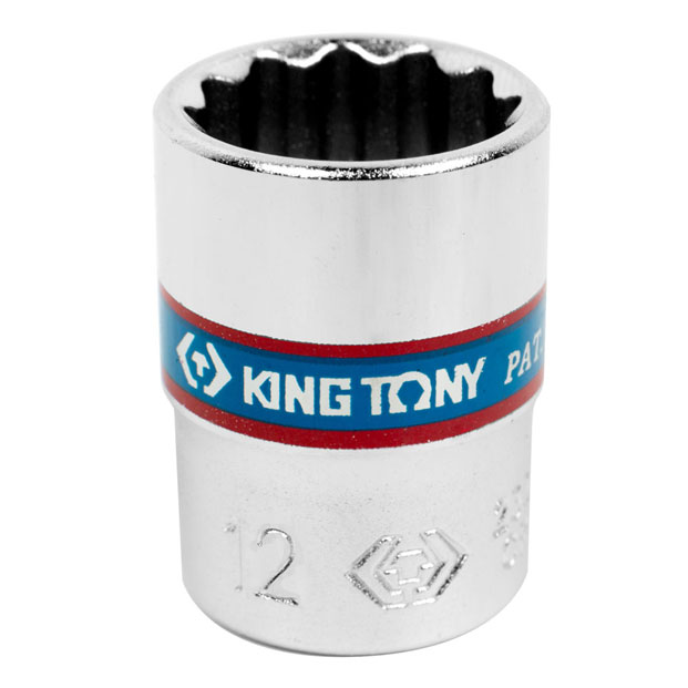 KING TONY Головка торцевая стандартная двенадцатигранная 1/4 KING TONY Головка торцевая стандартная двенадцатигранная 1/4