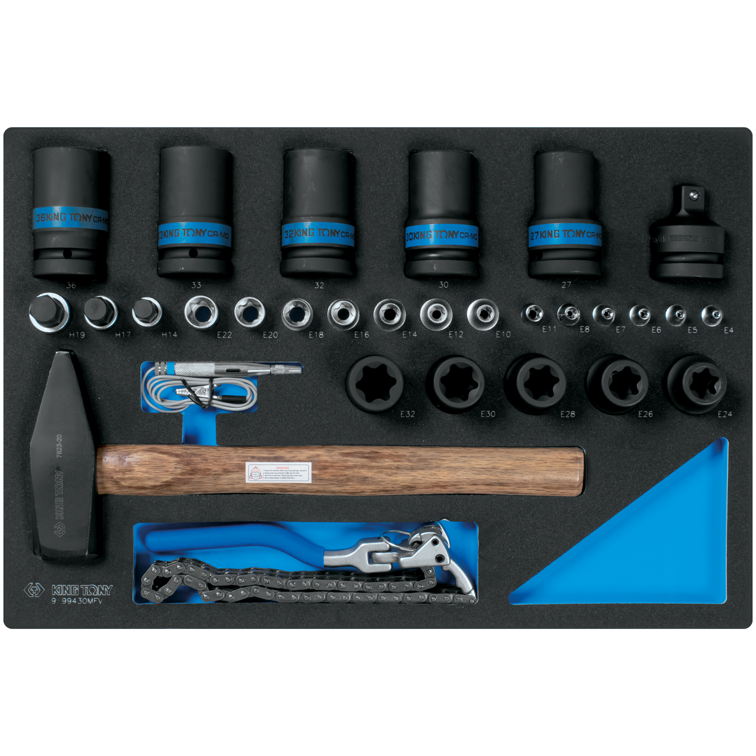 KING TONY Набор ударных головок 1 KING TONY Набор ударных головок 1