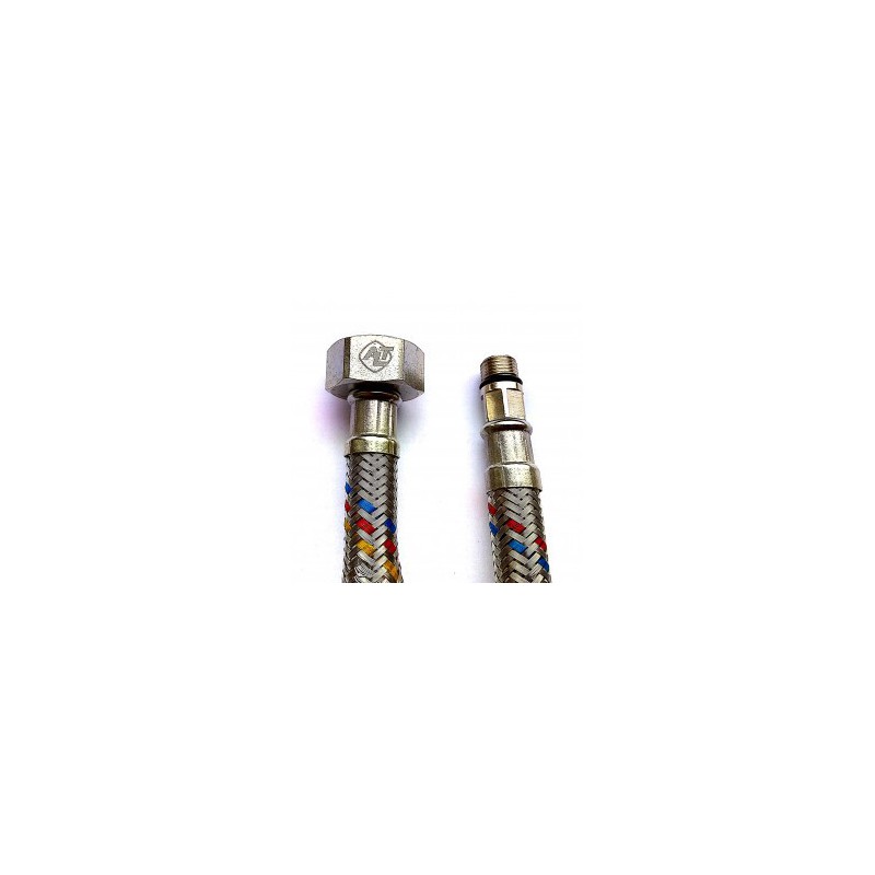 Гибкая подводка к смесителю PEX SUPER 1/2"хМ10 гайка-штуцер 18 мм (0,8 м) ALTSTREAM Гибкая подводка к смесителю PEX SUPER 1/2"хМ10 гайка-штуцер 18 мм (0,8 м) ALTSTREAM