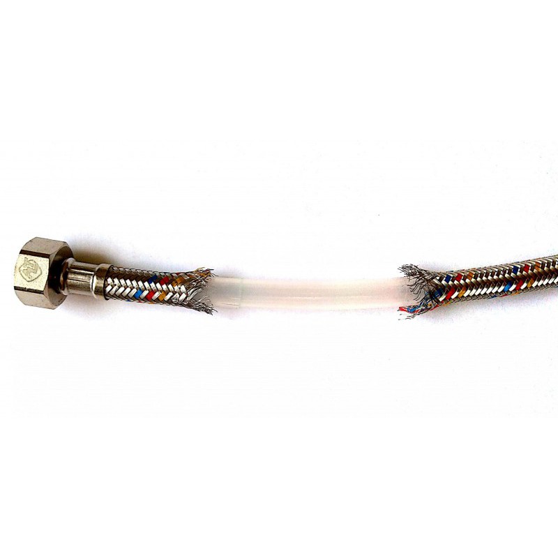 Гибкая подводка к смесителю PEX SUPER 1/2"хМ10 гайка-штуцер 18 мм (1,5 м) ALTSTREAM Гибкая подводка к смесителю PEX SUPER 1/2"хМ10 гайка-штуцер 18 мм (1,5 м) ALTSTREAM