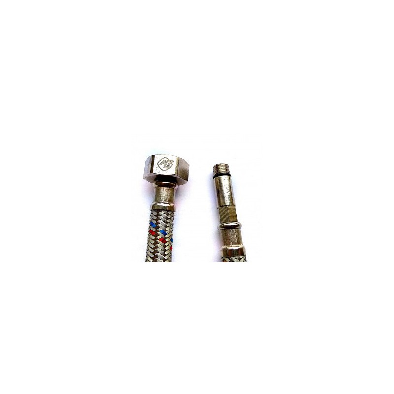 Гибкая подводка к смесителю PEX SUPER 1/2"хМ10 гайка-штуцер 35 мм (0,8 м) ALTSTREAM Гибкая подводка к смесителю PEX SUPER 1/2"хМ10 гайка-штуцер 35 мм (0,8 м) ALTSTREAM