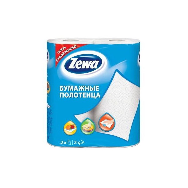 Бумажные полотенца Zewa “2-х слойная”, 2 шт Бумажные полотенца Zewa “2-х слойная”, 2 шт