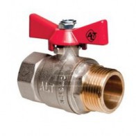 Кран шаровой полный проход В-Н бабочка 1/2" ALTSTREAM