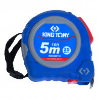 KING TONY Рулетка измерительная 5 м, полотно 25 мм, магнитный крюк