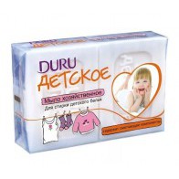 Хозяйственное мыло Duru “Детское, содержит смягчающие компоненты”, 140 г