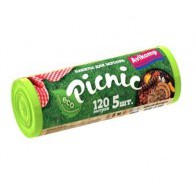 Мешки для мусора Picnic “120 л, салатовые”, 5 шт Мешки для мусора Picnic “120 л, салатовые”, 5 шт