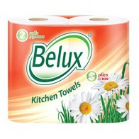 Полотенца бумажные Belux “Белые, 2х-слойные, 60 листов”, 2 шт