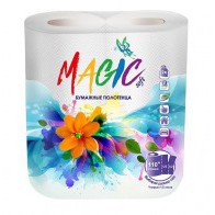 Полотенца бумажные Magic “2х-слойные, 50 листов, белые”, 2 шт