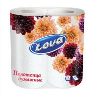 Полотенца бумажные Mylova “2х-слойные,50 листов, белые”, 2 шт