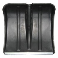 Лопата снеговая пластик. 490х428 "Тульская" №1 с наклад